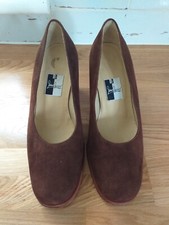 Jaime Mascaro Brown Suede Block Heel Shoes EU 35E UK 2