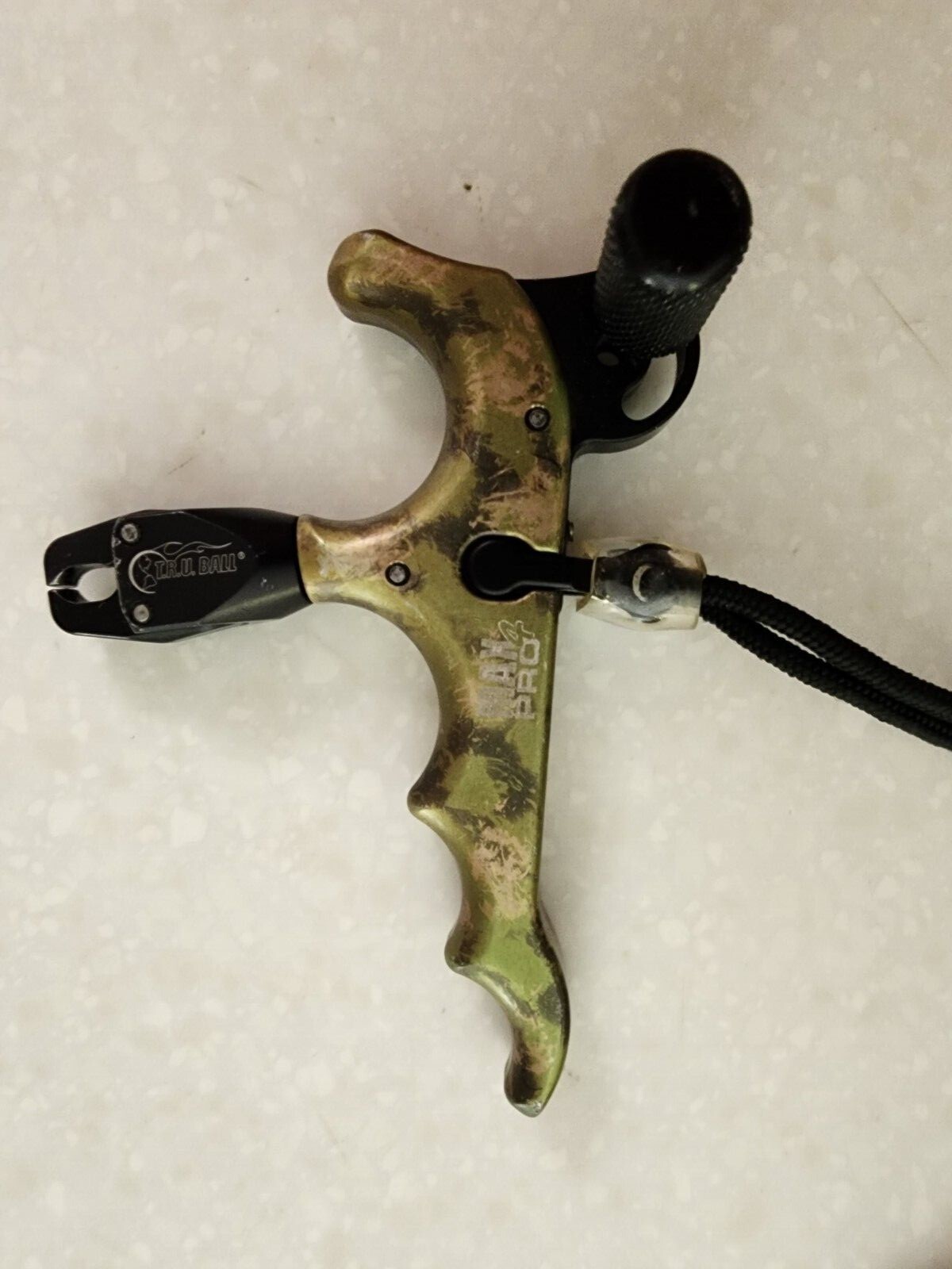 TRU Ball Compound Bow Thumb Release 4 Finger Max Pro includes lanyard eBay