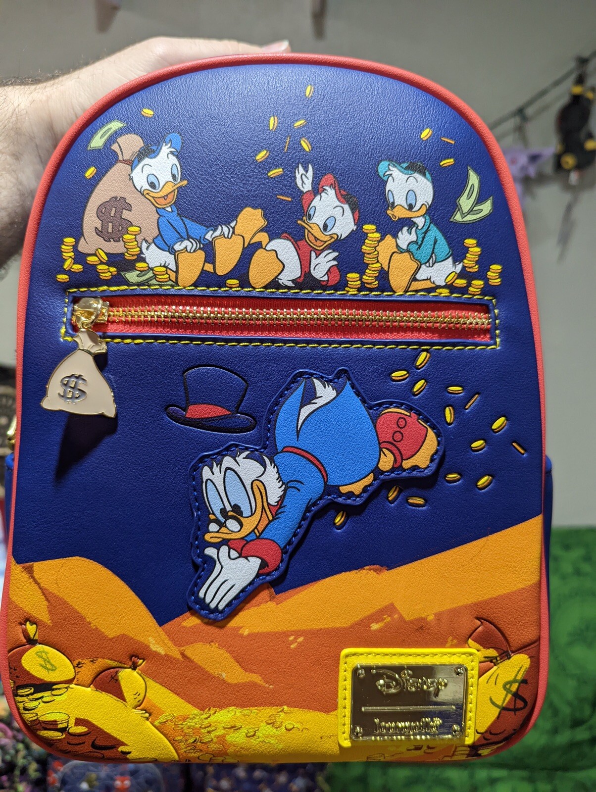 Loungefly Duck Tales mini backpack and card holder www