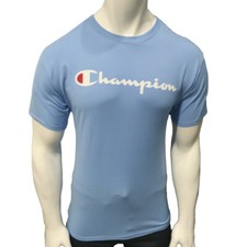 NWT CHAMPION MSRP 30.99 MEN'S SKY BLUE CREW NECK SHORT SLEEVE T-SHIRT SIZE M