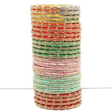 Suprimo Indian Traditional Bollywood 6 ColourGlossy Finished Bracelet For Women