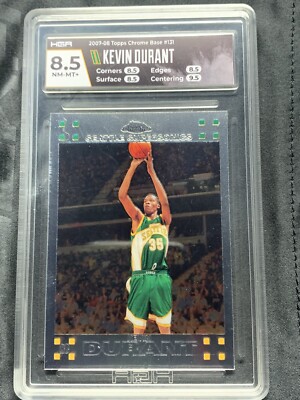 その他 2007-08 Topps Chrome Kevin Durant RC KEVIN DURANT 2007-08 TOPPS CHROME ROOKIE RC #131 HGA 8.5