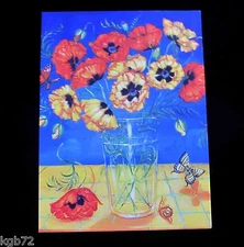 Leanin Tree Thank You Butterfly Snail Flowers Greeting Card Multi Color R296