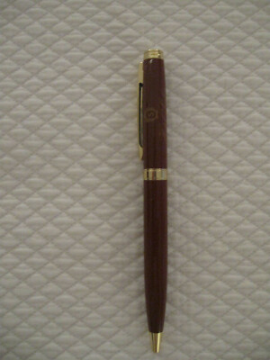 Hotel Sacher Vienna Ballpoint Pen - New Style, Deep Purple/Gold, 5 3/8''