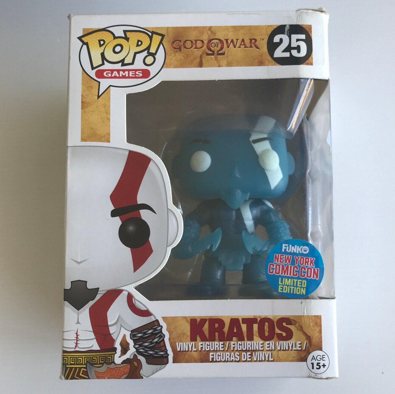 Funko Pop! Games: God Of War - Kratos #25 - Nycc Limited Edition - Damaged Box