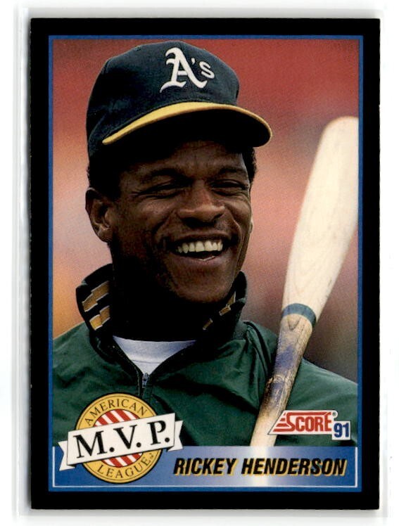 1991 Score Rickey Henderson #875