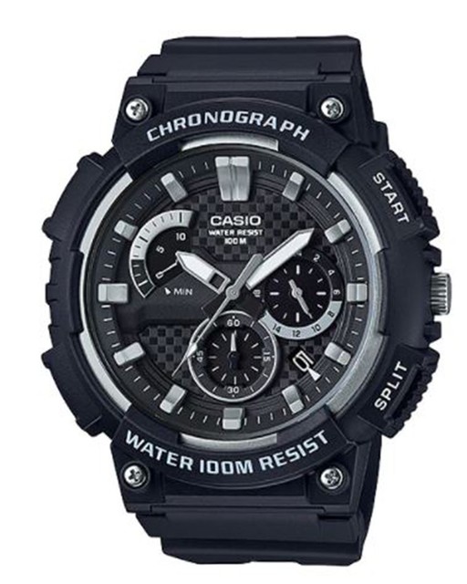 casio chronograph black