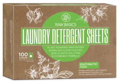 Laundry Detergent Sheets - Fresh Scent - Zero Waste Plastic Free Natural Soap...