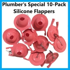 3-inch Light Weight Replacement Toilet Flapper - Heavy Duty - 10 Pack by NuFlush