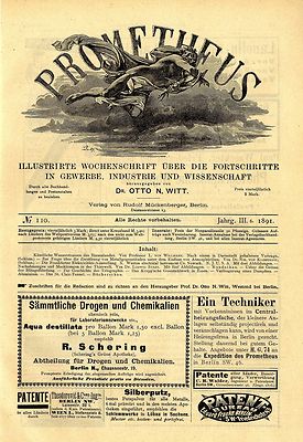 R.Schering Berlin N. Schering`s Grüne Apotheke Techniker im Centralheizung..1891