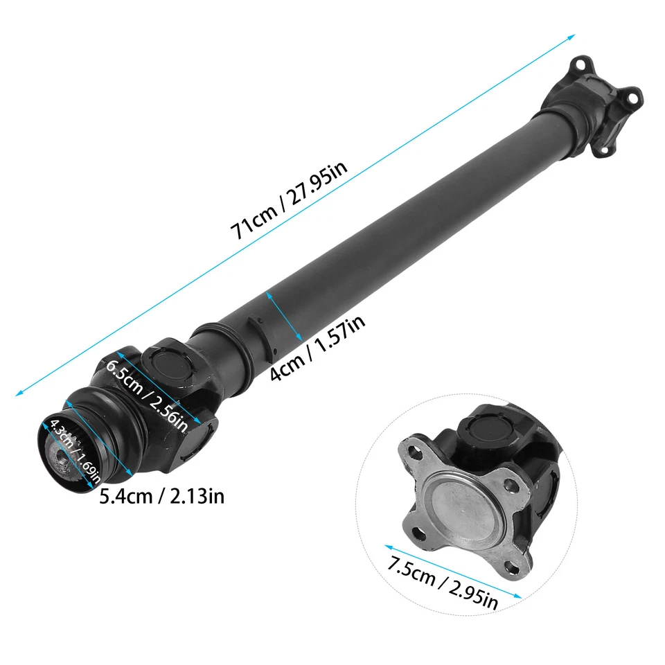 Conjunto de eje de hélice de eje de transmisión delantero para BMW E70 E71 E72 F15 F16 F85 Foto 3 de 4