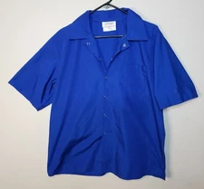 Happy Chef Short Sleeve Snap Button Pocket Chef Shirt Mens Large Style #501 0185