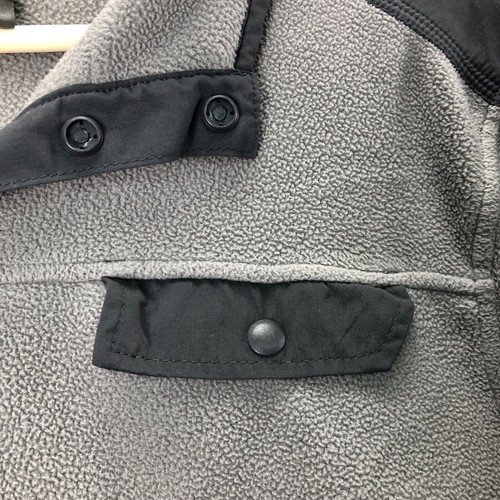 511 Tactical Pullover Men Large Gray Fleece Sweater Sweatshirt Snaps Logo Shirt - Picture 4 of 16