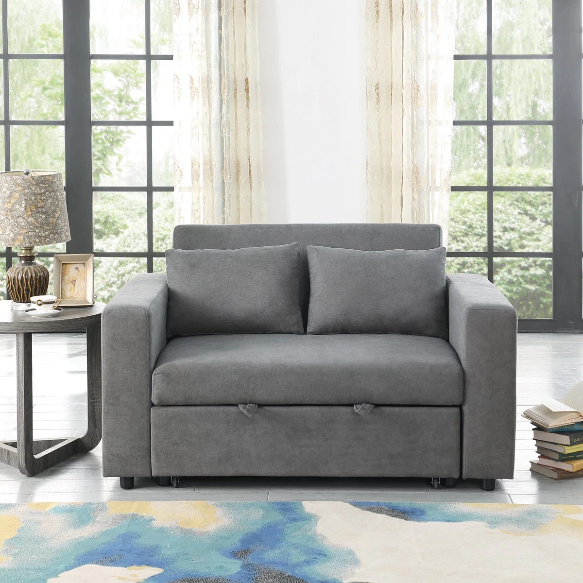Grey 2 2024 seater sofa bed