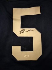 DERRICK BROWN AUTO CUSTOM AUBURN TIGERS JERSEY JSA COA CAROLINA PANTHERS 