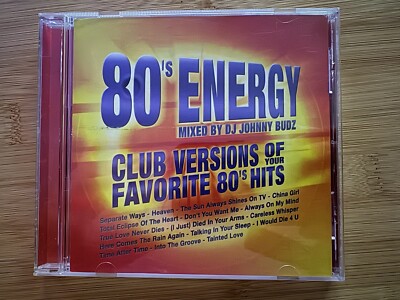 80s Energy CD: Mixed By Johnny Budz Various Artists Club Versions Of Your Favs