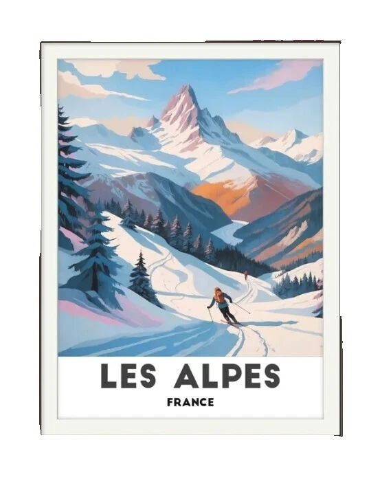 Modernismo de pósteres Artísticos de esquí