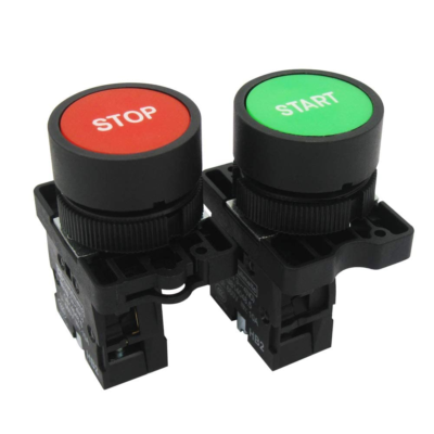 Emergency stop push button, Harmony XB4, metal, red mushroom, 40mm