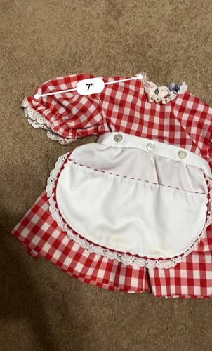 Vintage 1970's Fun Frills by Doris Brosk Dress Raggedy Ann & Andy Small Size - Picture 8 of 10