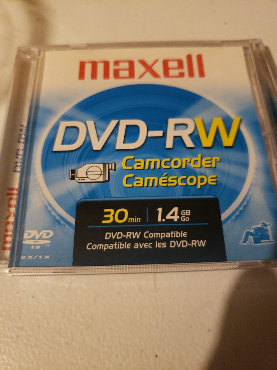 Maxwell DVD-RW for Handycam 2 Camcorder Video Discs  30 Min  1.4 GB New Opened.