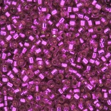 Miyuki Delica Seed Beads Size 11/0 Silver Lined Bright Fuchsia 7.2g-Tube DB1340