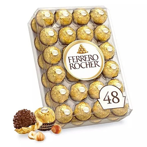 Ferrero Rocher Fine Hazelnut Chocolates 48 Pieces Gift Box