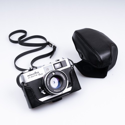 *TOP* Original Minolta Case for HI-MATIC 7 S II Film Camera 40mm 1.7 w/ Strap - Photo 6 sur 13