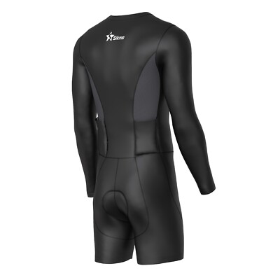 Herren Skin Suit Radfahren Laufen Schwimmen Kompression Full Sleeve Tri Suit Sikma