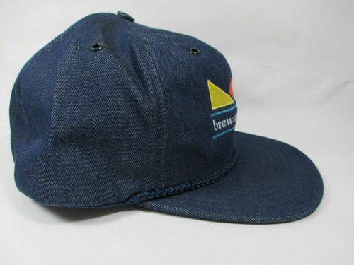 Vintage Brewster Cheese Blue Jean Snapback Trucker Hat Cap Park Avenue USA - Picture 3 of 10