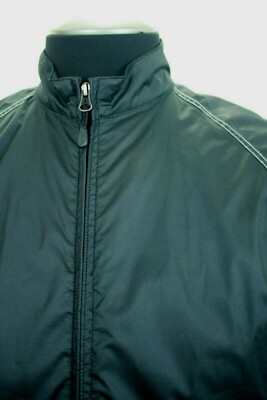SUN MOUNTAIN OUTERWEAR BLACK SEALED SEAM WATERPROOF WINDBREAKER SIZE M VGC