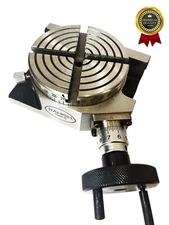 Rotary Table 4" Inch 100 mm H V 4 Slots for Milling Machine inches  USA