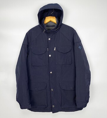 Hackett London M65 Warm Jacket Navy Size M