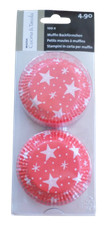 100x Muffin Backförmchen Stern Papierbackförmchen Papierform Backform (K83)