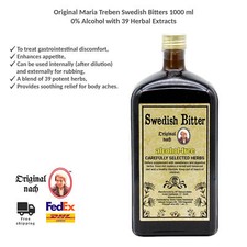 Amari svedesi originali Maria Treben 1000ml 0% alcool con 39 estratti di erbe