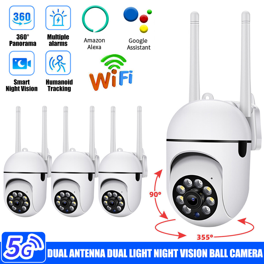 Wifi Security Camera System Home Wireless 5G 1080P FHD Night Vision Camera
