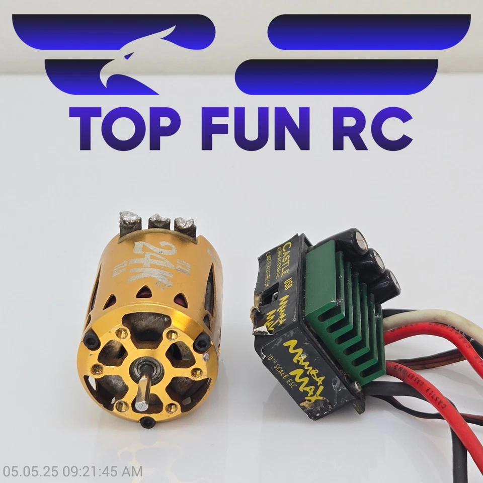 Revtech RC 24k- 17.5 Brushless, Sensored w/ Castle Mamba Max Pro ESC 1/10 Scale - Image 4 of 4