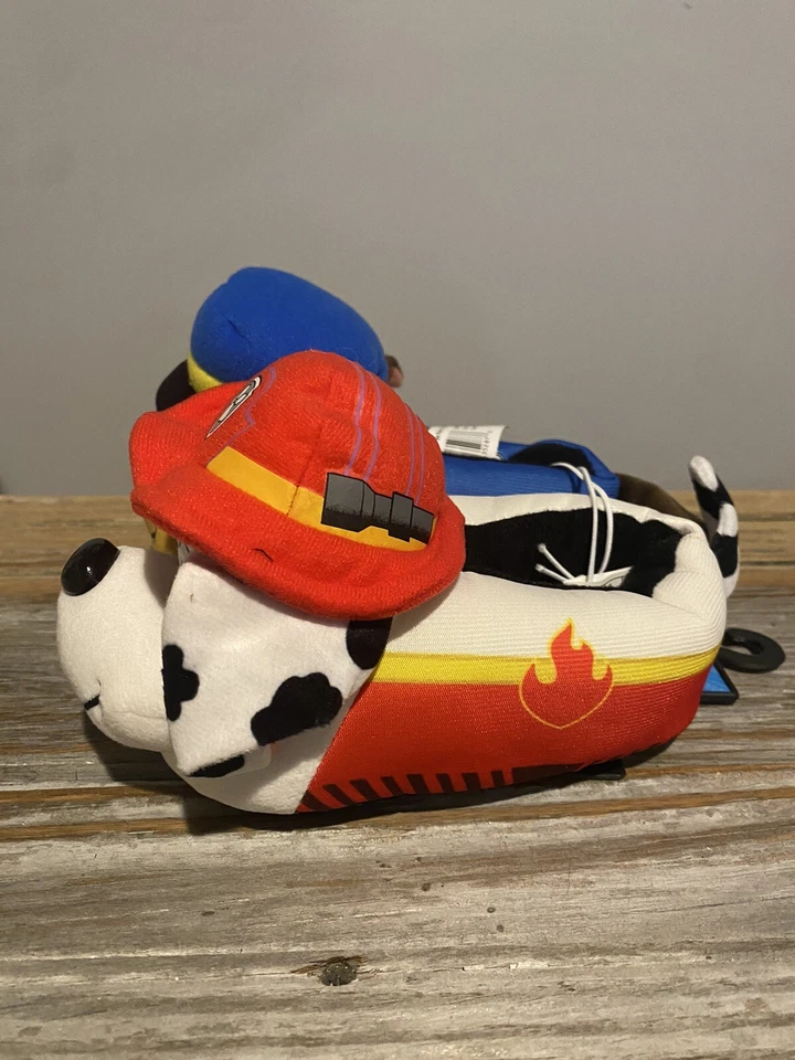 Zapatillas sin cordones Paw Patrol Marshall & Chase 3D de felpa para niños pequeños talla 5/6 nuevas Foto 2 de 3