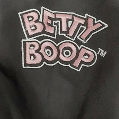 Rare vintage betty boop jeff hamilton leather jacket pink