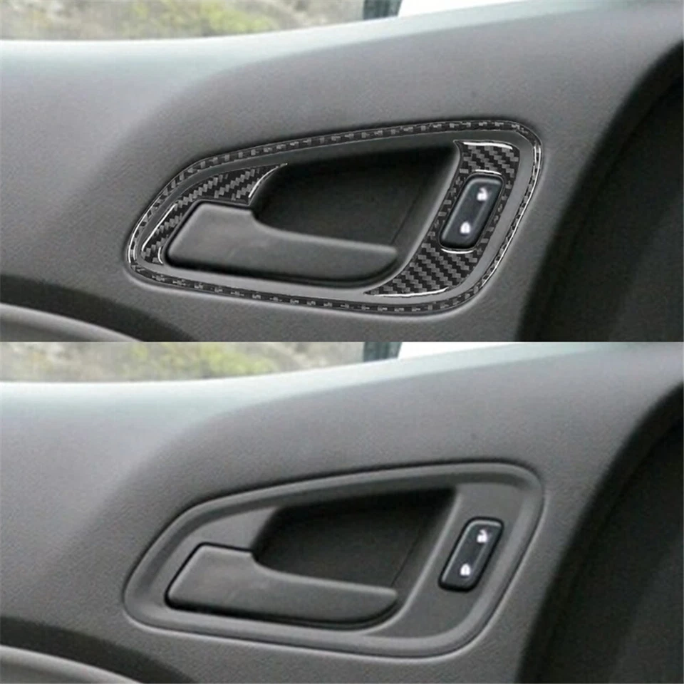 Carbon Fiber Front Door Handle Cover For Chevrolet Colorado/GMC Canyon 2015-2022 - Imagen 2 de 4