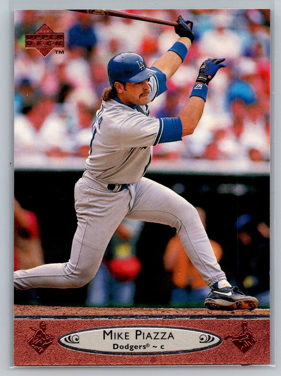 1996 Upper Deck - #360 Mike Piazza Catcher Los Angeles Dodgers 