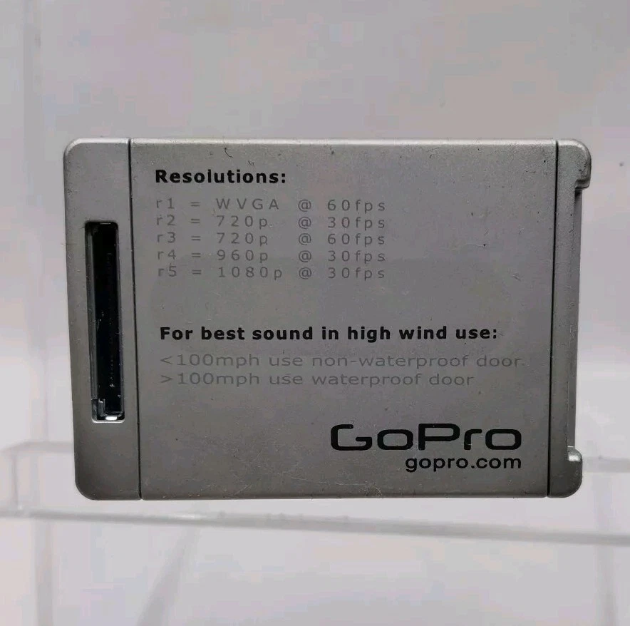 GoPro HD HERO Action Camera Silver with safety mount case lense stickers Go Pro - Image 3 of 4