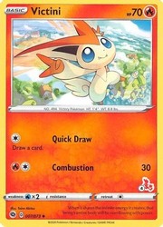 Victini 007/073 Battle Academy 2022 Promo Cinderace Stamped