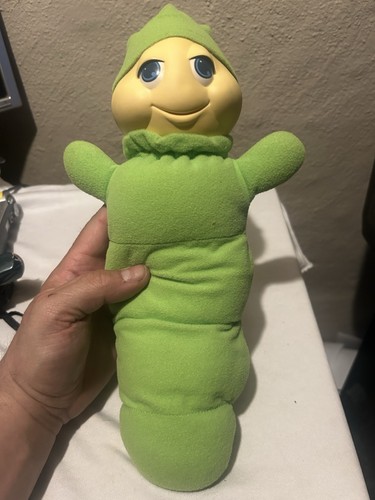 Vintage Gloworm Glow Worm Original Green Hasbro WORKS Preschool Glo 1982