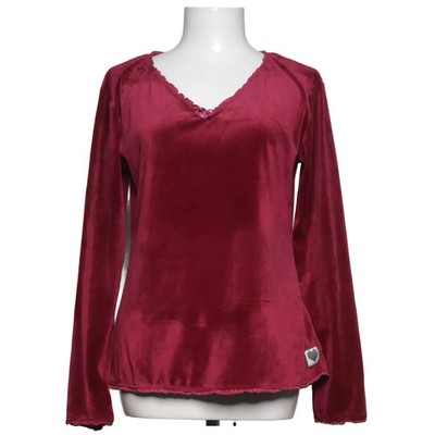 Blooming, Strickpullover, Größe: M, Rot, Einfarbig, Samt, Damen #fje