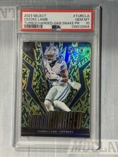 2023 Select Ceedee Lamb G&B Snake Skin Prizm Turbo Charged 2/2 PSA 10