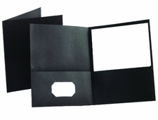 Esselte ESS57506 Oxford Twin Pocket Folders Black 100 Sheet Capacity