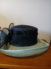 Jacques Vert Mint and Black hat with box