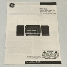 GE  11-6000 Music Mate Owners Manual