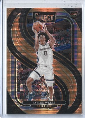 2024-25 Select Premier Level Copper Pulsar Prizm #188 Jaylen Wells Grizzlies RC