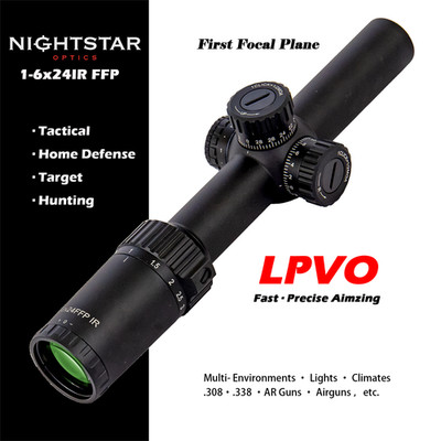 1-6X24IR First Focal Plane  LPVO  Compact Riflescope   For AR Hunting